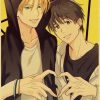 2021 Cute Eiji & Ash Banana Fish Vintage Kraft Paper Poster