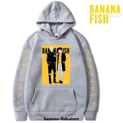 2021 Hot New Banana Fish Couple Hoodie Gray / 4Xl