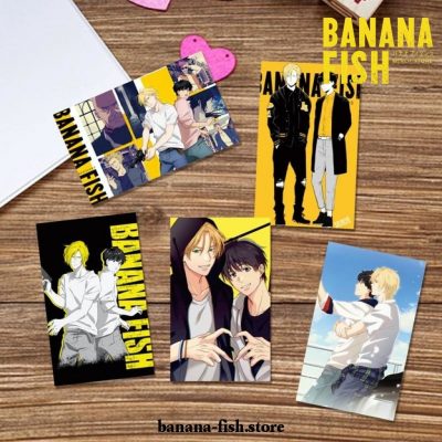 30 Pcs/set Banana Fish Card Sticker