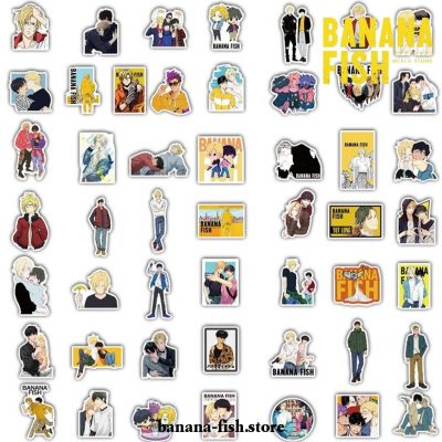 50/100Pcs Banana Fish Graffiti Stickers