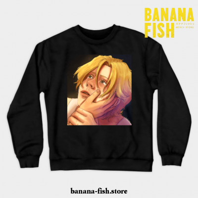 Ash Lynx Banana Fish Crewneck Sweatshirt Black / S