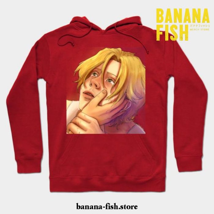 Ash Lynx Banana Fish Hoodie Red / S