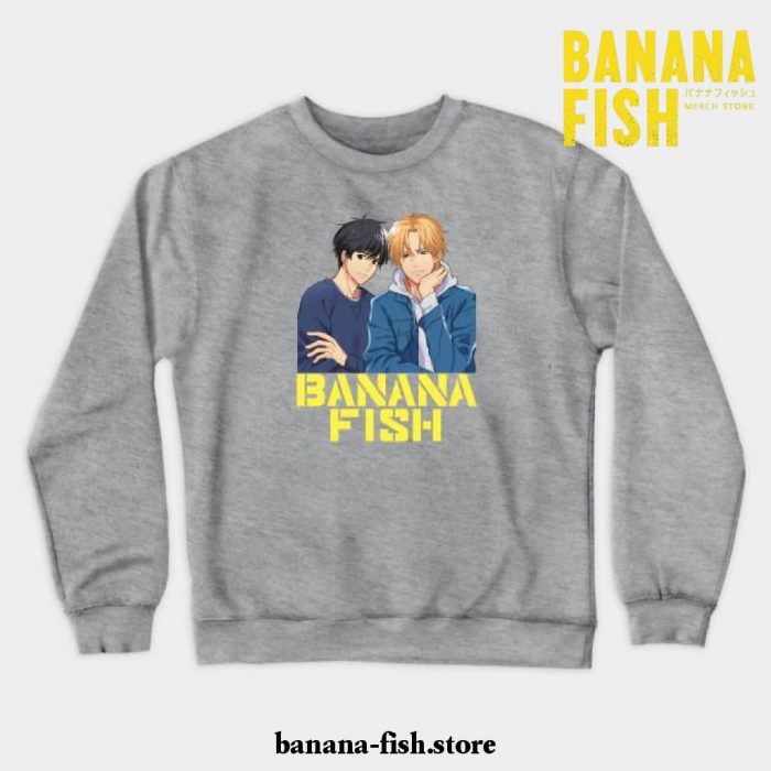 Banana Fish Ash Lynx Anime Crewneck Sweatshirt Gray / S