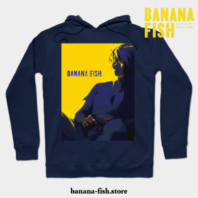 Banana Fish Ash Lynx Anime Hoodie Navy Blue / S