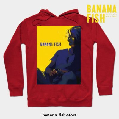 Banana Fish Ash Lynx Anime Hoodie Red / S