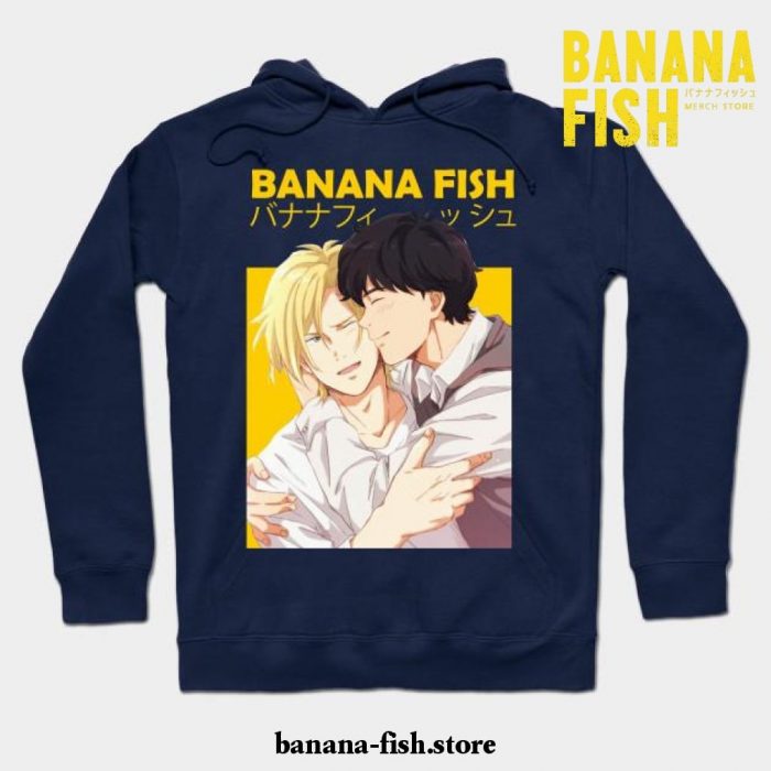 Banana Fish Ash Lynx Eiji Okumura Anime Hoodie 03 Navy Blue / S