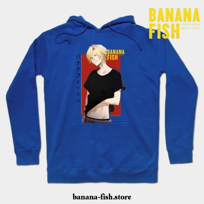 Banana Fish Ash Lynx Eiji Okumura Anime Hoodie Blue / S