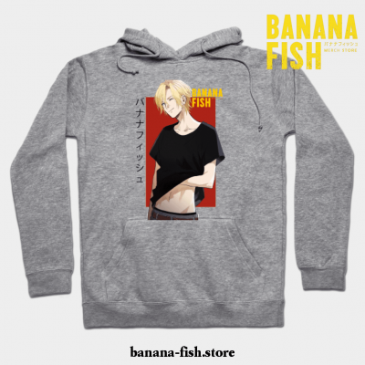 Banana Fish Ash Lynx Eiji Okumura Anime Hoodie Gray / S