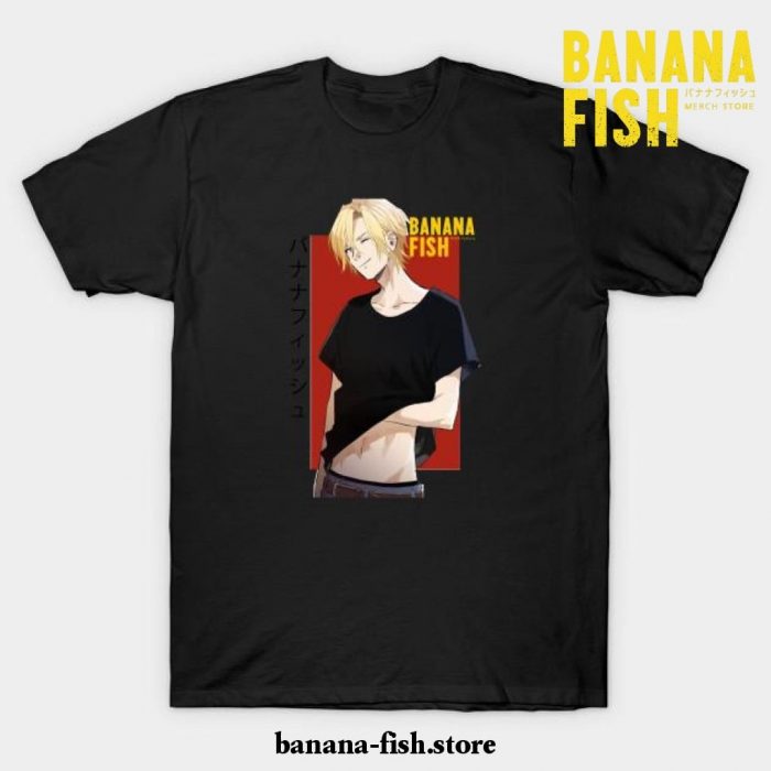 Banana Fish Ash Lynx Eiji Okumura Anime T-Shirt Black / S