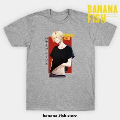 Banana Fish Ash Lynx Eiji Okumura Anime T-Shirt Gray / S