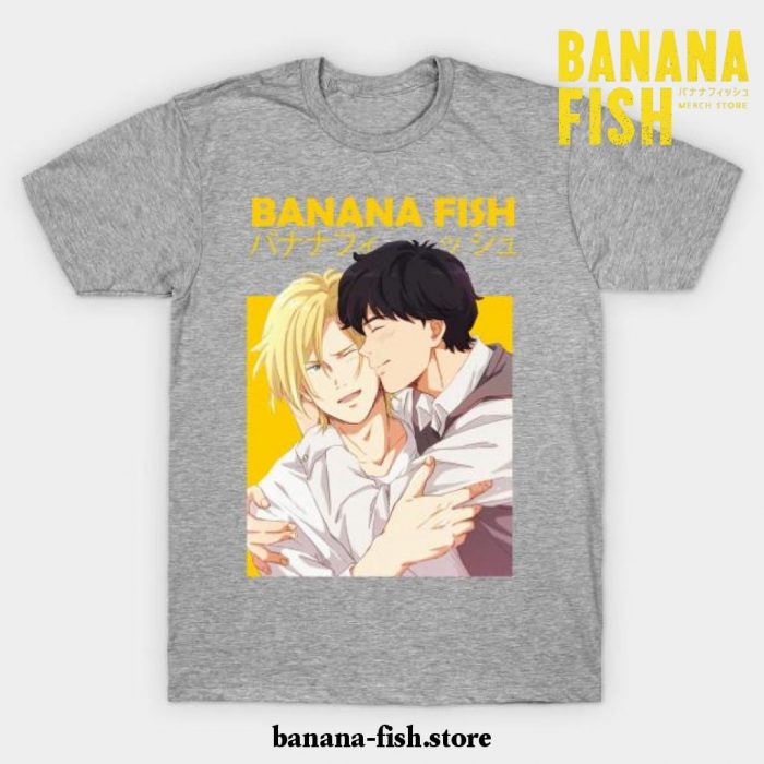 Banana Fish Ash Lynx Eiji Okumura Anime T-Shirt Gray / S