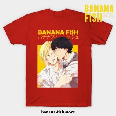 Banana Fish Ash Lynx Eiji Okumura Anime T-Shirt Red / S