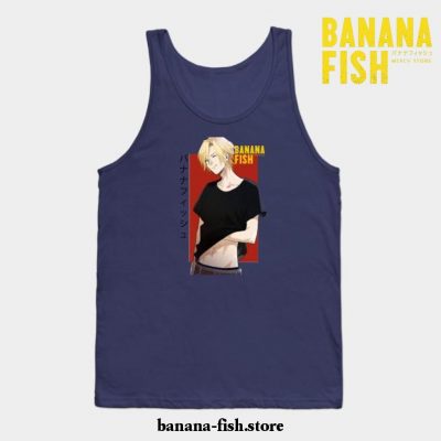 Banana Fish Ash Lynx Eiji Okumura Anime Tank Top 02 Navy Blue / S