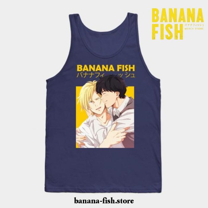 Banana Fish Ash Lynx Eiji Okumura Anime Tank Top Navy Blue / S