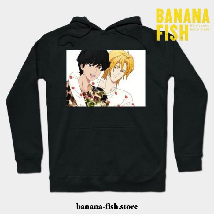 Banana Fish Ash Lynx Eiji Okumura Hoodie Black / S