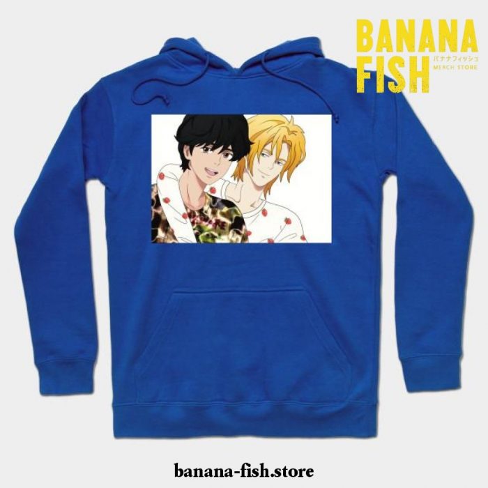 Banana Fish Ash Lynx Eiji Okumura Hoodie Blue / S