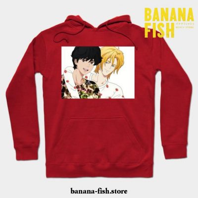 Banana Fish Ash Lynx Eiji Okumura Hoodie Red / S