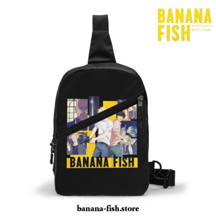 Banana Fish Chest Bag Convertible Polyester Style 4