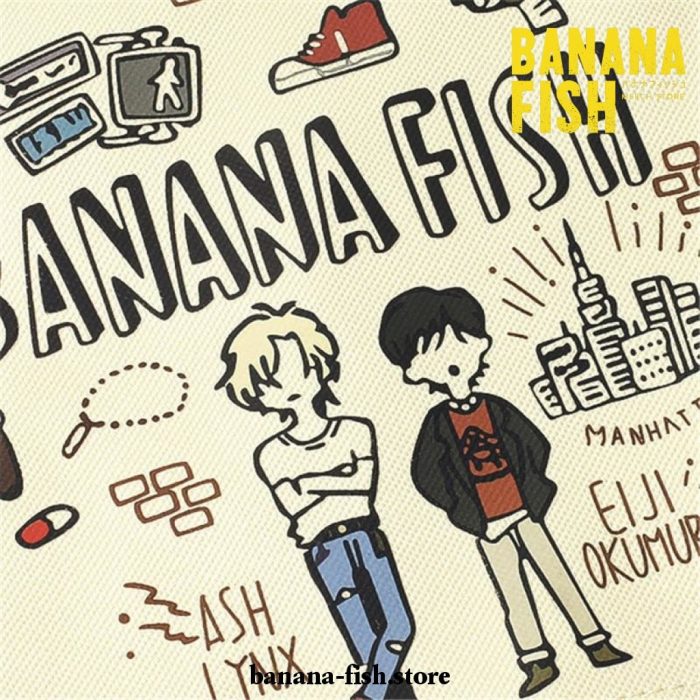 Banana Fish Crossbody Canvas Shoulder Bag