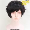 Banana Fish Eiji Okumura Cosplay Wigs Short Black