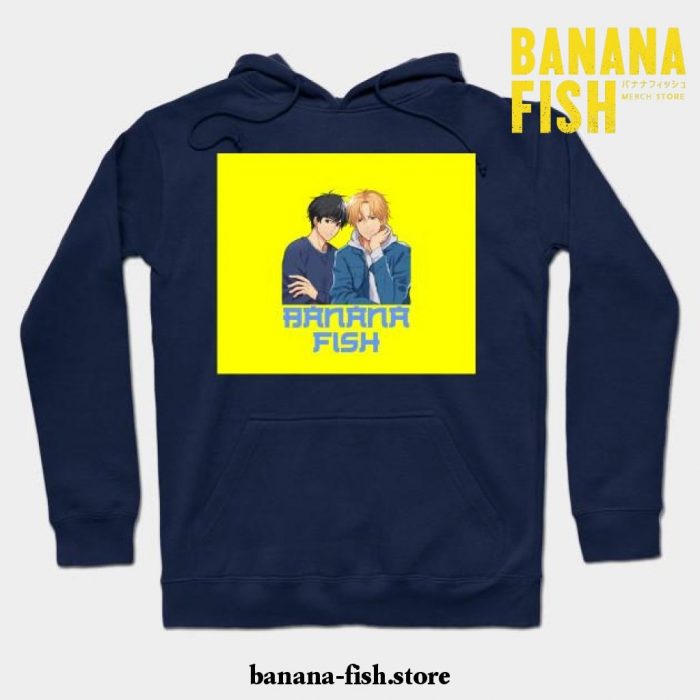 Banana Fish Hoodie Navy Blue / S