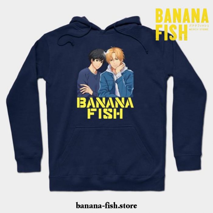 Banana Fish Hoodie Navy Blue / S