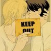 Banana Fish Keep Out Vintage Kraft Paper Poster