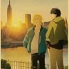 Banana Fish Sunset Vintage Kraft Paper Poster