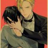 Cool Couple Banana Fish Vintage Kraft Paper Poster