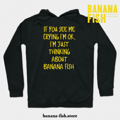 Crying Over Banana Fish Hoodie Black / S