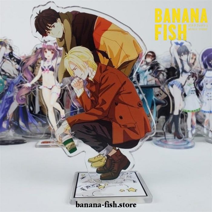 Cute Banana Fish Ash Lynx & Eiji Okumura Acrylic Stand Figure Model