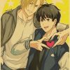 Cute Couple Banana Fish Vintage Kraft Paper Poster