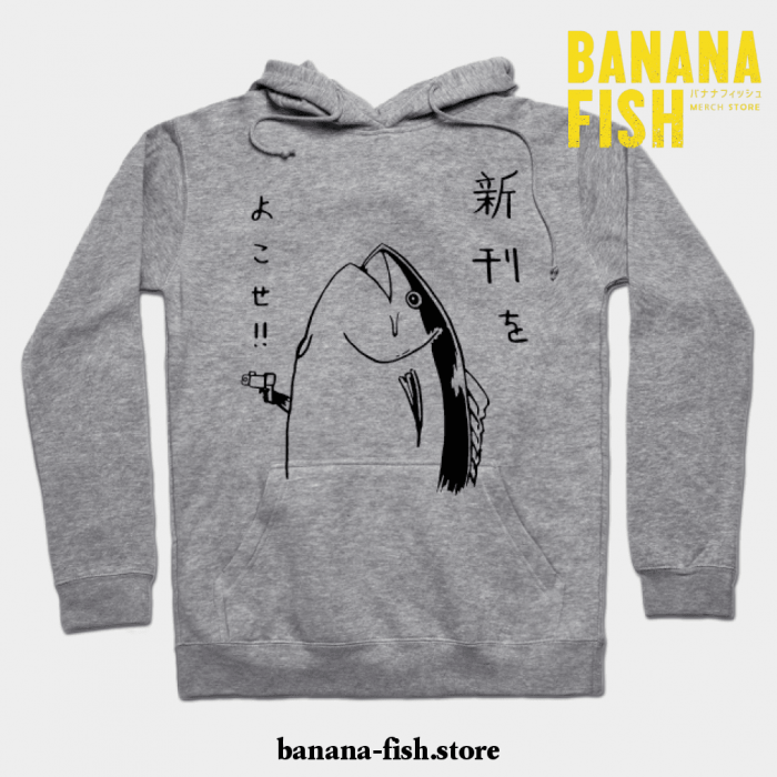 Fish Holdup Hoodie Gray / S