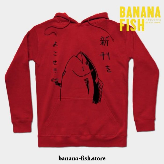 Fish Holdup Hoodie Red / S