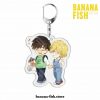 Funny Banana Fish Couple Acrylic Keychain