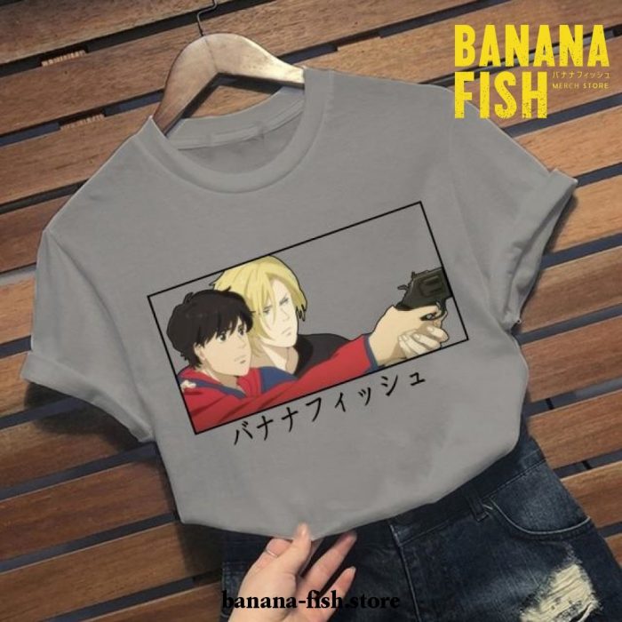 New Style Funny Banana Fish Soft T-Shirt Gray / Xs