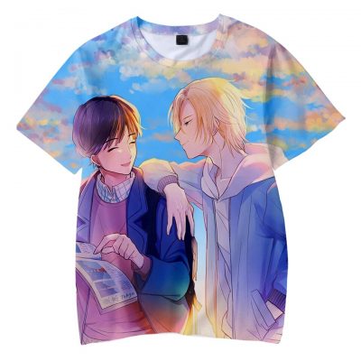 Banana Fish 3D Print T Shirt Men Women Anime Cosplay Streetwear Oversized T Shirt Harajuku Sport 2 - Banana Fish Store