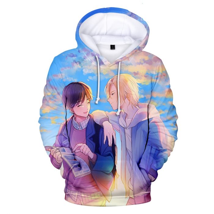 Cartoon Trendy BANANA FISH Character Hoodies Male Female Sweatshirt Trendy Couples Streetwear 3D Anime Pullovers Outwear - Banana Fish Store