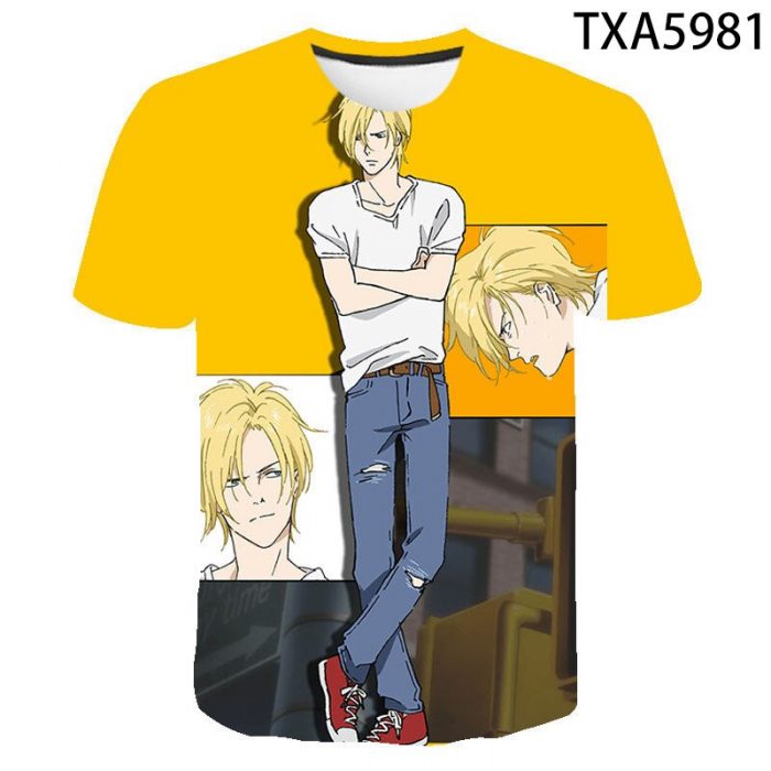 New Summer 3D Printed T Shirt Banana Fish Casual Men Women Children Fashion Short Sleeve Boy 1 - Banana Fish Store