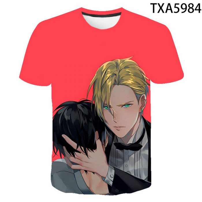 New Summer 3D Printed T Shirt Banana Fish Casual Men Women Children Fashion Short Sleeve Boy 4 - Banana Fish Store