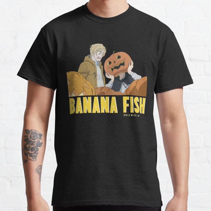 Banana Fish For Halloween T-Shirt Official Cow Anime Merch