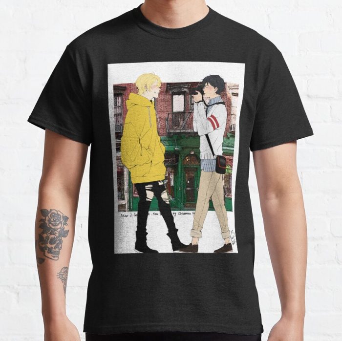 Banana Fish - Ash Lynx And Eiji Okumura In New York T-Shirt Official Cow Anime Merch