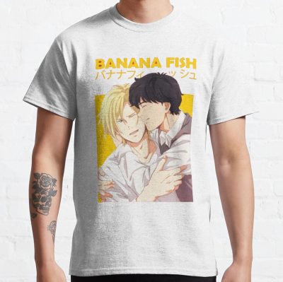 Banana Fish Ash Lynx Eiji Okumura Card Anime T-Shirt Official Cow Anime Merch