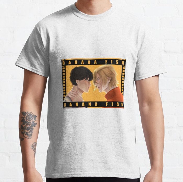 Banana Fish Fanart: Ash And Eiji T-Shirt Official Cow Anime Merch