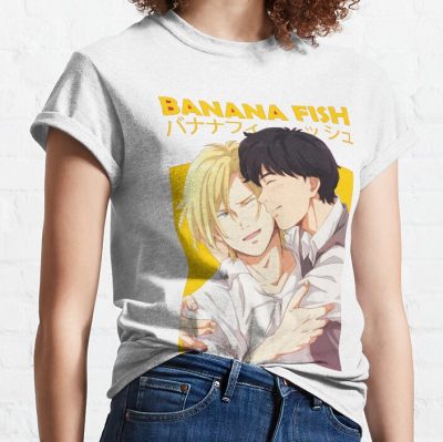 Banana Fish Ash Lynx Eiji Okumura Card Anime T-Shirt Official Cow Anime Merch