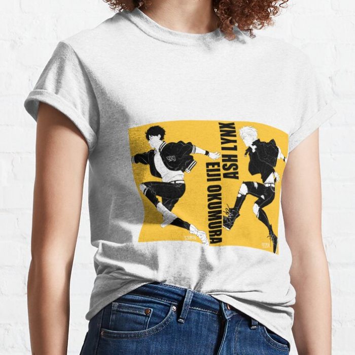 Ash And Eiji Jump T-Shirt Official Cow Anime Merch