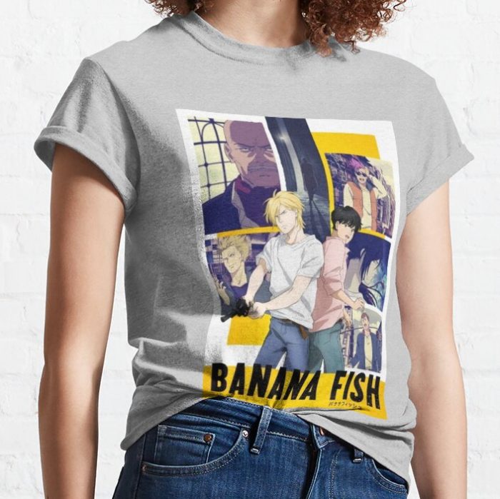 Banana Fish Official Poster Cover Design T-Shirt Official Cow Anime Merch