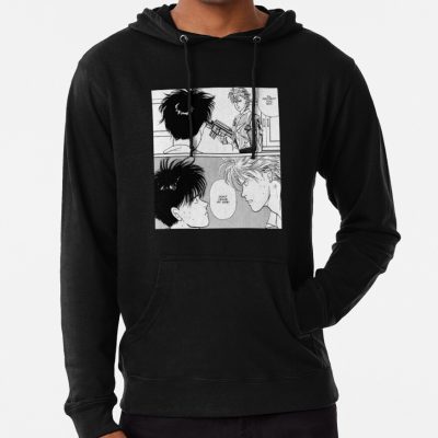 Banana Fish Manga I'Ll Protect You Eiji Hoodie Official Cow Anime Merch