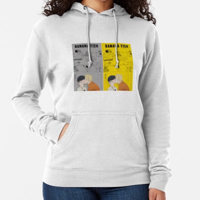 Ash Lynx Eiji Okumura - Banana Fish Poster Hoodie Official Cow Anime Merch