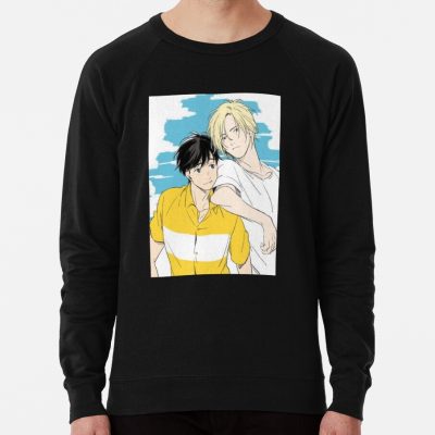 Banana Fish Ash And Eiji Sweatshirt Official Cow Anime Merch